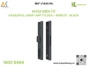 Khóa điện tử Kassler KL-599AT App TTlock + Remote - Black 